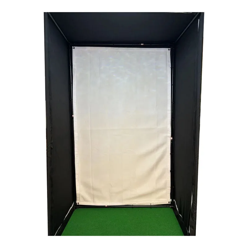 Indoor Golf Simulator Stand with Cloth Impact Screen Golf Simulation Experience