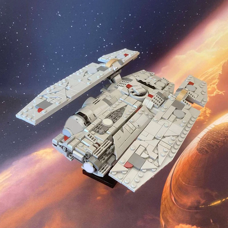 

641pcs Moc-75375 Star Battle Fondor Haulcraft Falcon Spacecraft Building Blocks Creative Assembly Bricks Toys Kid Christmas Gift