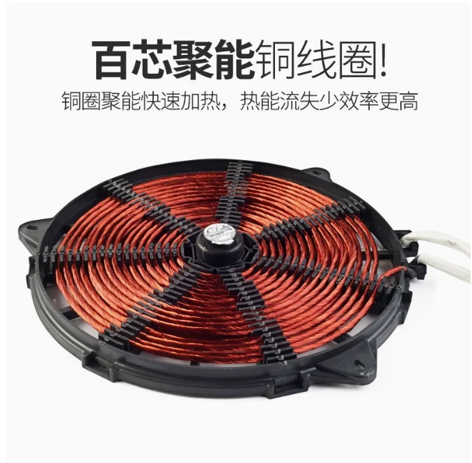 Commercial Desktop Touch Flat Induction Cooker 3500W High Power Electromagnetic Frying Stove Flat Soup Stove