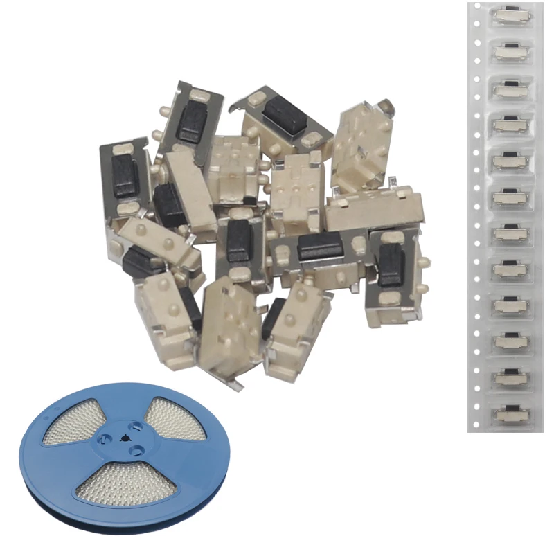 【100-20PCS】3*6*3.5MM Micro Tactile Tact Keys Buttons SMD Push Side Button Switches