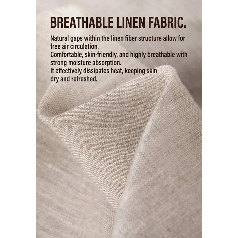 30% Linen 70% Tencel Short-Sleeve Shirt for Men & Women – Breathable, Lightweight, Old Money Style