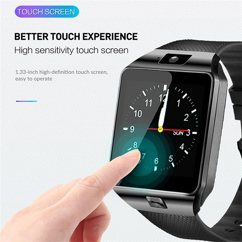 2024 Multifunctionele Smartwatch Bluetooth Bellen Camera Bericht Waarschuwingen Gprs Locatie Mp3 Sim-kaart Telefoon Smart Horloge voor Android