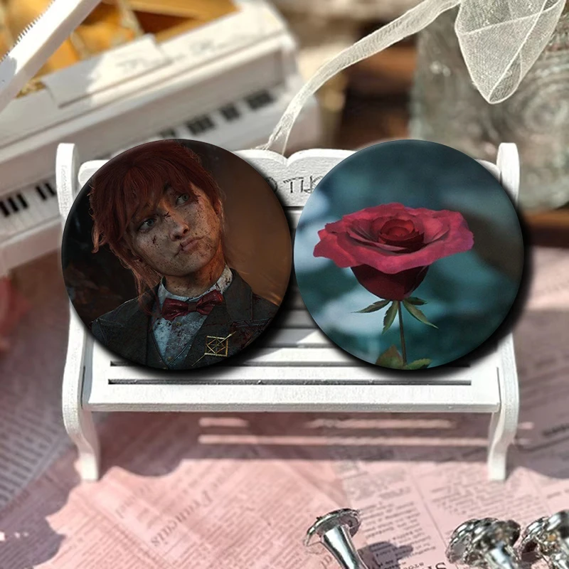 Exquisite Cartoon Badge Round Creative Brooches C-Clair Obscur Expedition 33 Button Pins for Backpack Jewelry Accessories Gifts