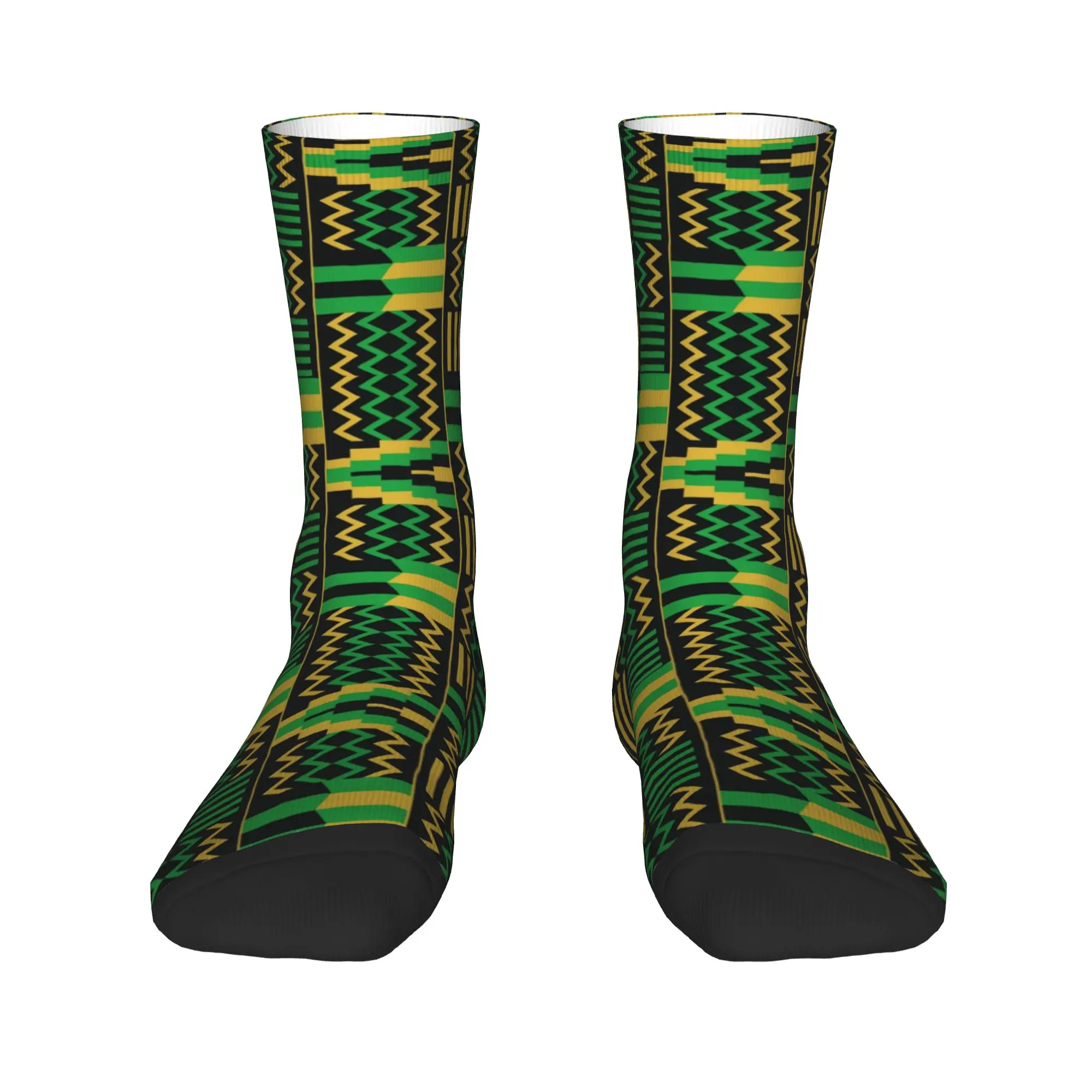 

Traditional African Ethnic Tribal Ankara Men's Crew Socks Unisex Cool Breathbale Warm Dress Socks