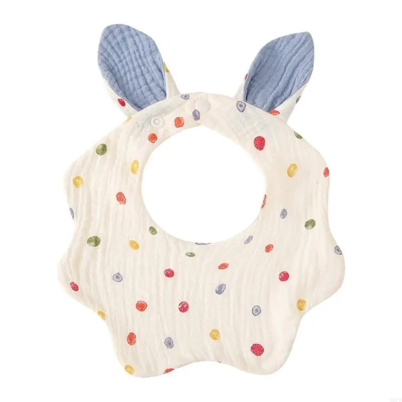 

Infant Bandana Scarf Toddler Saliva Towel 4-Layer Bib for Feeding and Drooling