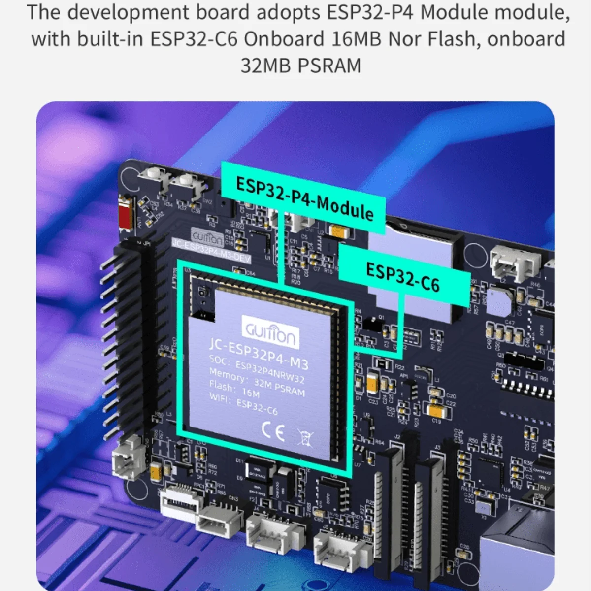 ESP32P4+ESP32-C6 開発ボード ESP32P4 開発ボード ESP32P4 スマートボード