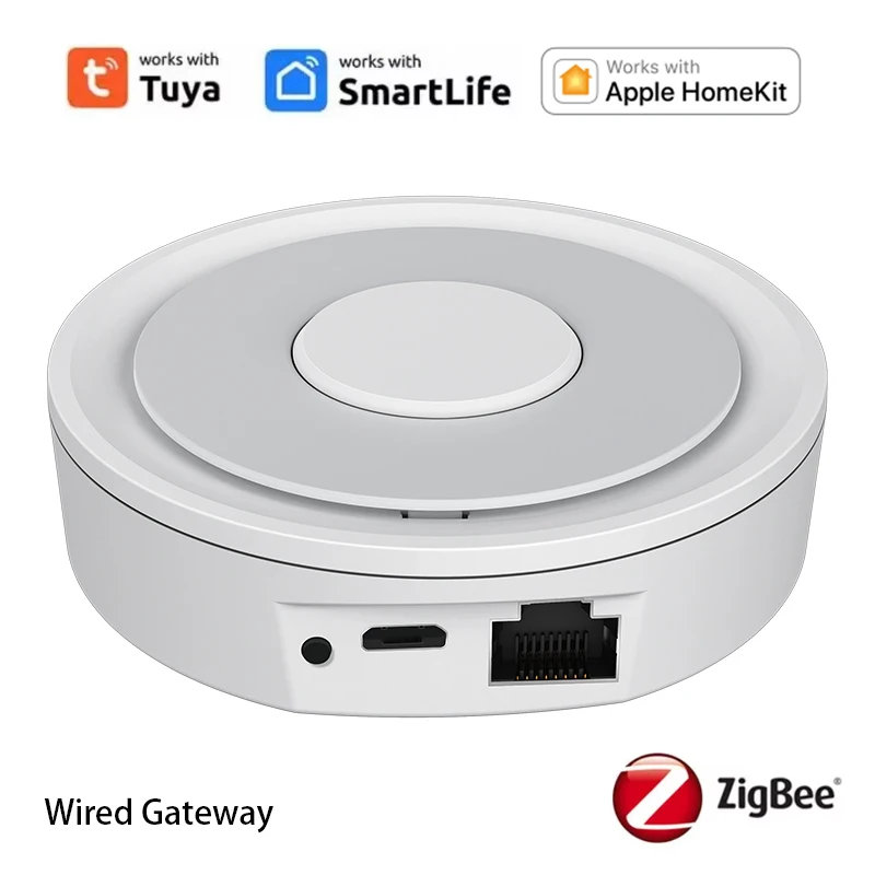 Tuya Smart Life Zigbee 3.0 ゲートウェイハブ ホームキットブリッジ 有線スマートホーム アクセス128+デバイス Alexa Google Home経由オートメーション