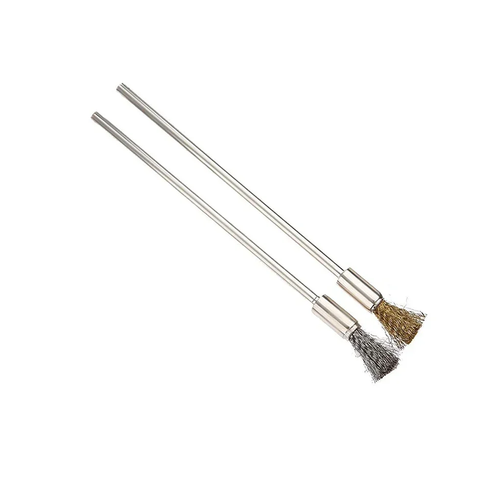 

Wire Polishing Brush 10pcs 3mm Shank Accessories Replacement Spare 100mm Length Stainless Steel Brass Cleaning