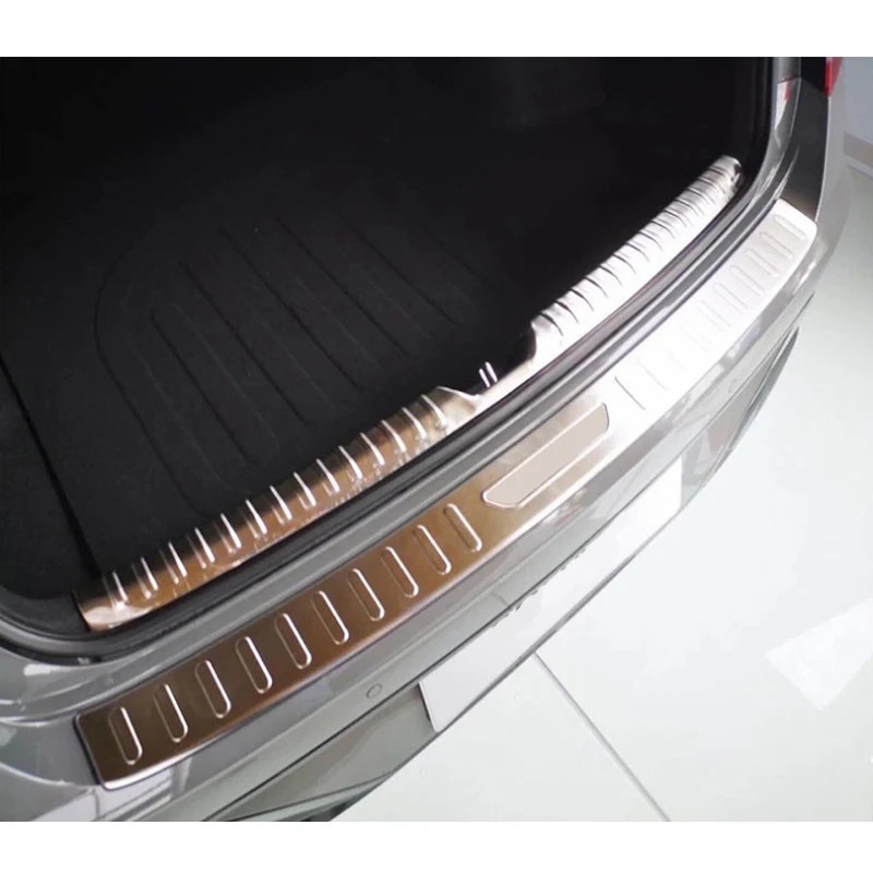 Car Style for Hyundai Sonata 10th DN8 2020 2021 Stainless Rear Guard Refit Trunk Door Sill Decoration Protection Accessories