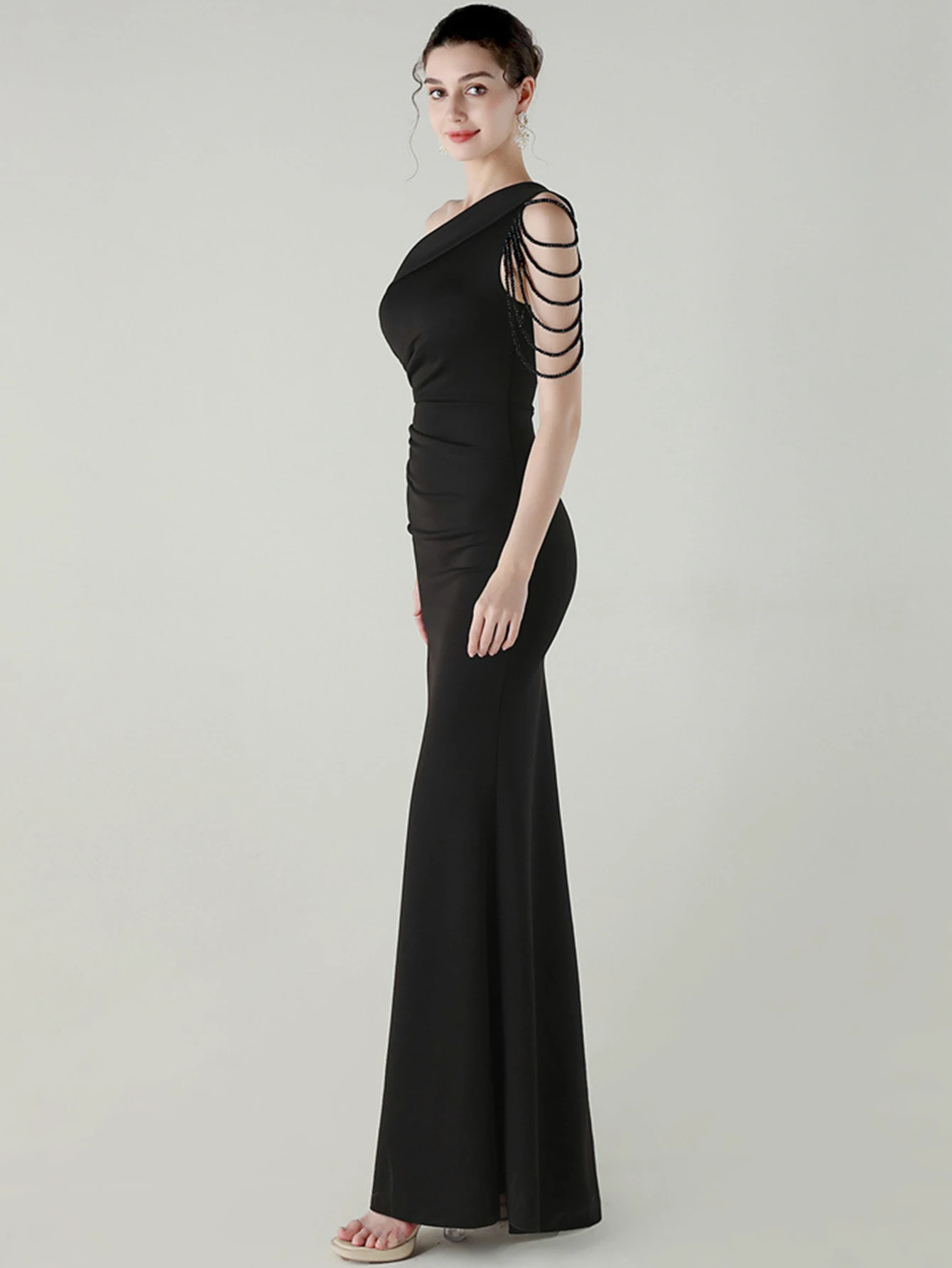 Sexy dos nu blanc robe d'été femmes fête de mariage longues robes 2025 femme élégante strass anniversaire robe de soirée vestidos