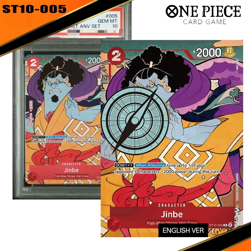 

Diy Rating One Piece Card English Version 1St Anv Set St10-005 Jinbe Monkey D Luffy Nico Robi Roronoa Zoro Sanji Nami Anime Card