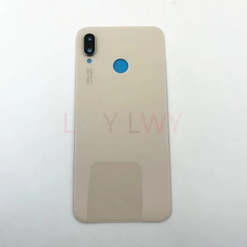 Glass Battery Cover For Huawei P20 Lite Nove 3e ANE-LX1 ANE-LX2 Back Rear Door Housing Case with Camera Lens Replacement Parts