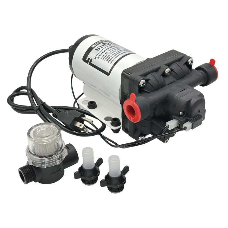 

Singflo 110V/240V 55psi 4.0GPM/15.2LPM Large Flow Industrial Water Pressure Pump with Power Plug