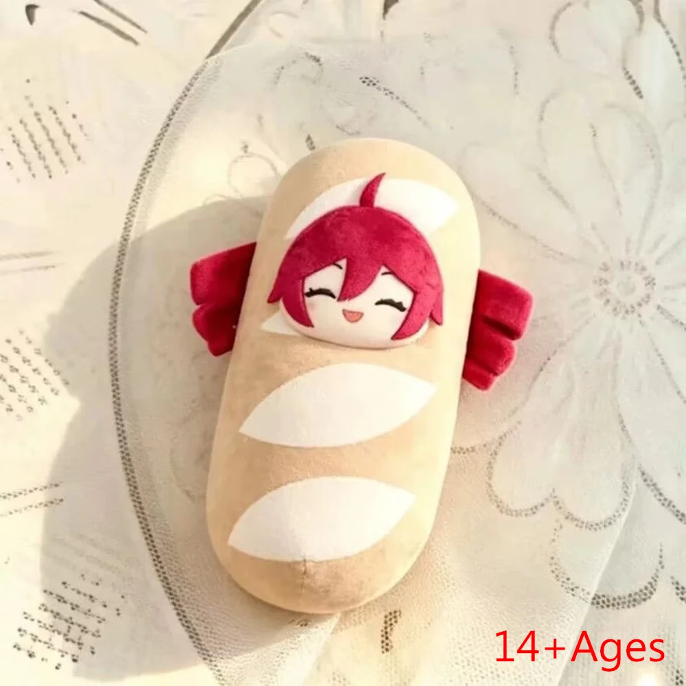 Anime Kasane Teto Cosplay Hug Pillow Cartoon Character Bread Design Plush Stuffed Cotton Doll Bolster Room Decoration