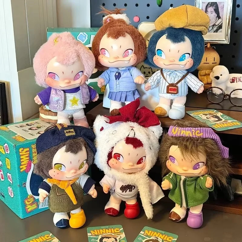 NINNIC Free Style Plush Blind Box Fantazyjny Brelok Zwierzątko 6 Miękkich Zawieszek Dekoracja Plecaka Modny Prezent Zabawka