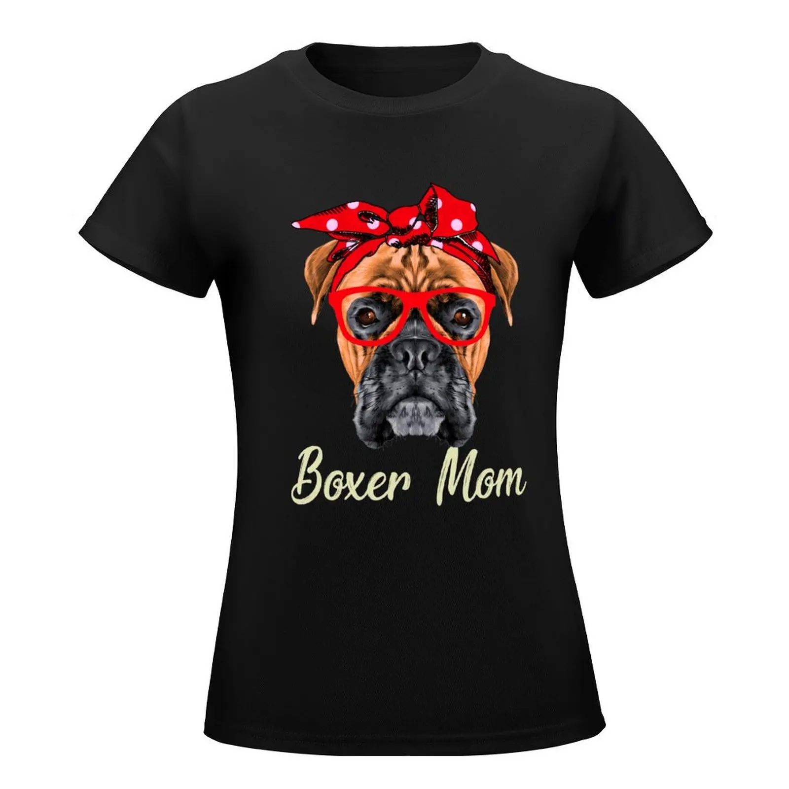 Boxer Mom T-Shirt anime clothes plus size tops Women clothing