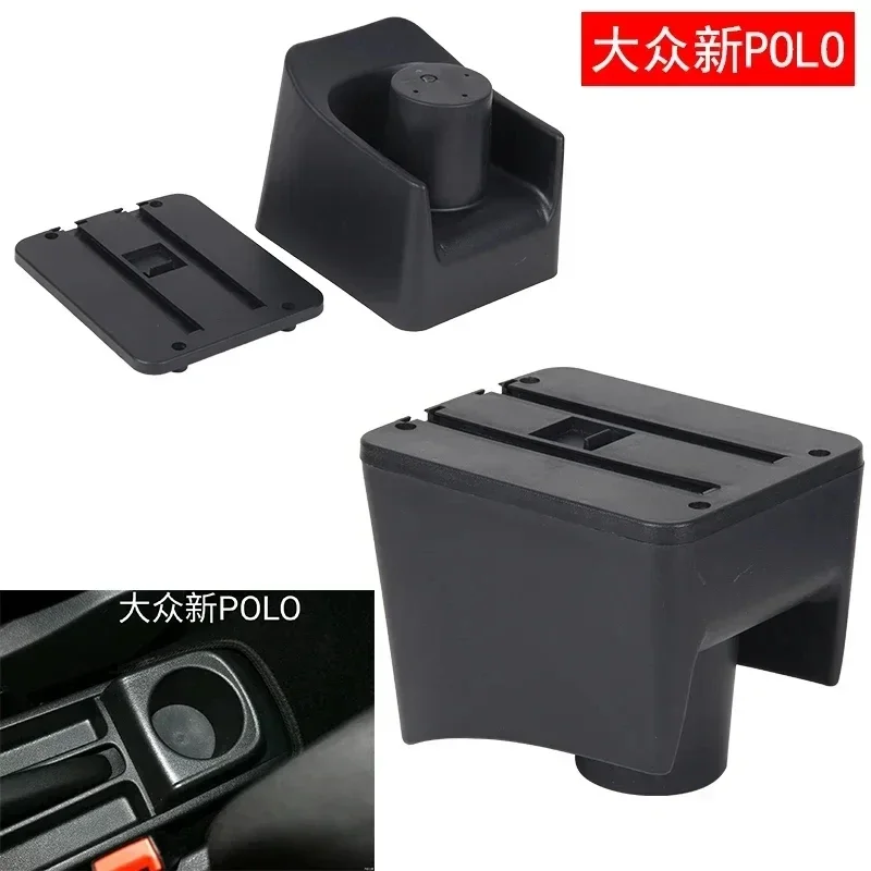 New luxury For Volkswagen POLO Armrest Box For VW POLO Mk5 6R Vento Car Armrest 2012-2018 Interior Storage box Car Accessories