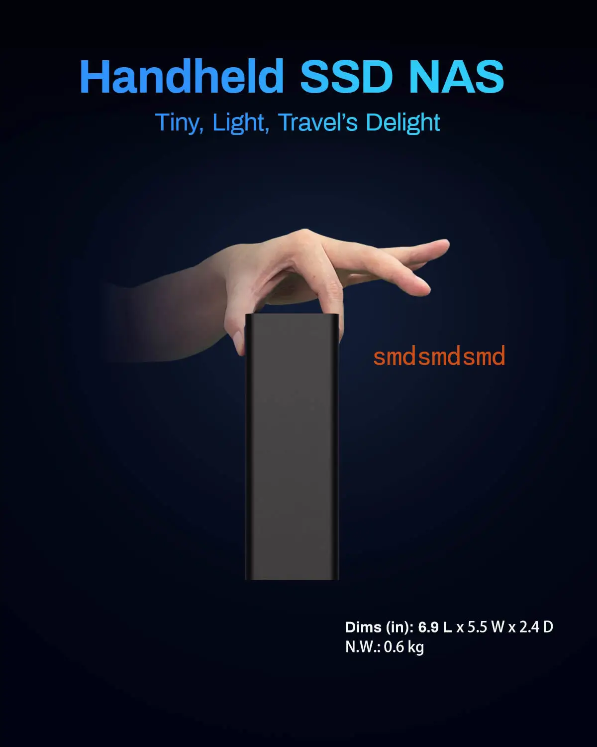 F8 SSD Plus NAS - 8Bay All SSD Core i3 8-Core 8-Thread CPU, 16GB RAM, Palm-Sized Network Attached Storage (Diskless)