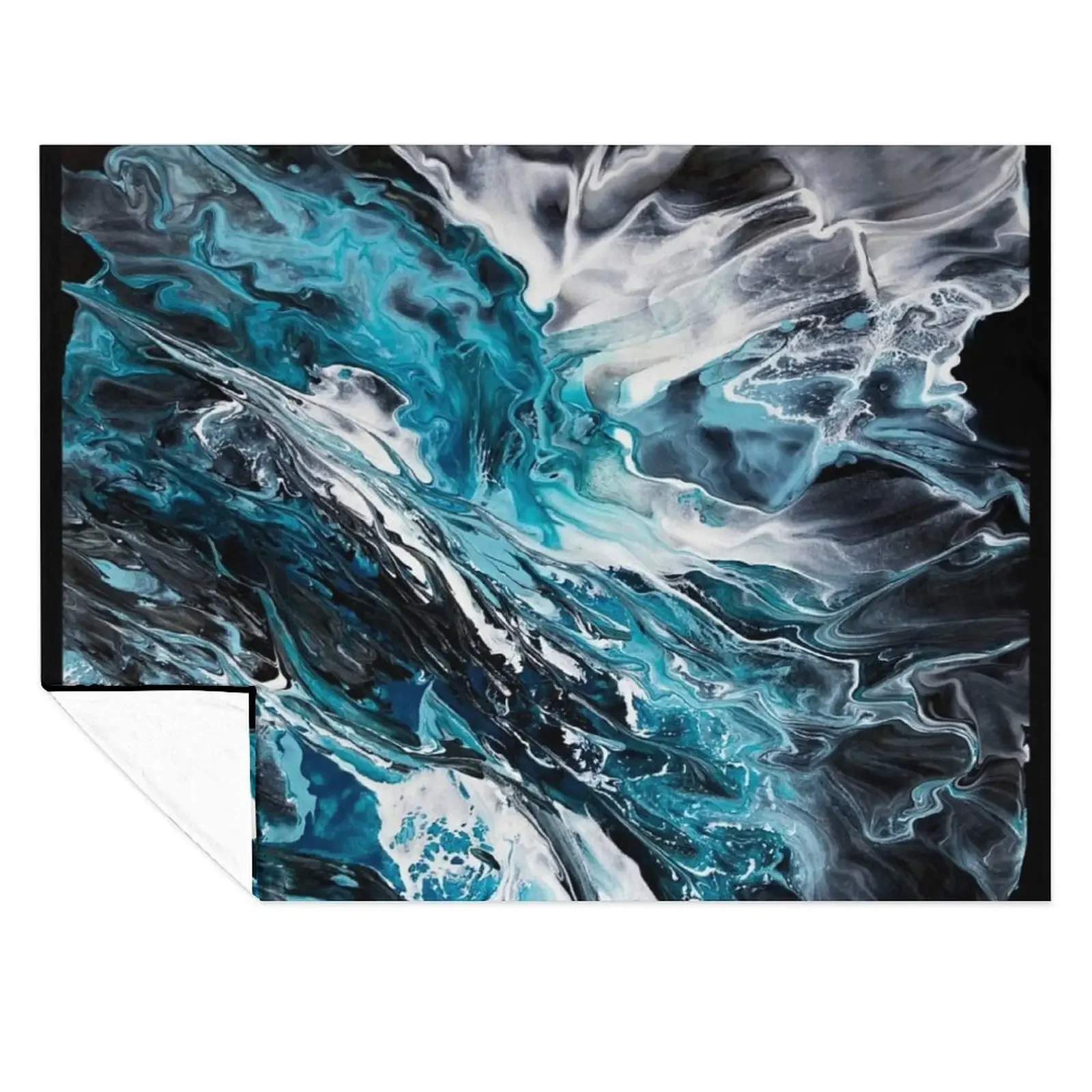 

Dark Waves Throw Blanket Soft Big Multi-Purpose anime Decorative Throw Blankets