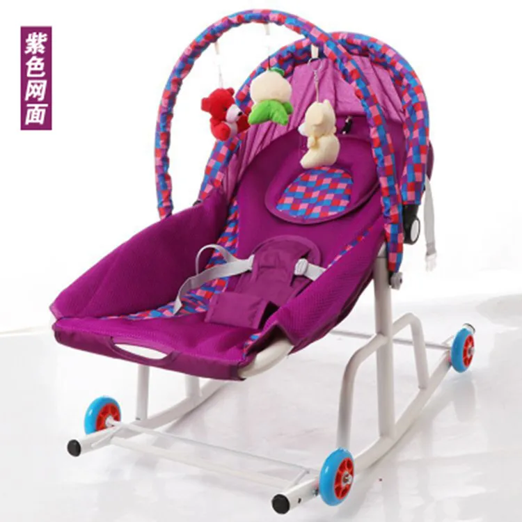 Baby rocking cradle chair Baby balance shaker baby sleeping device can be pushed