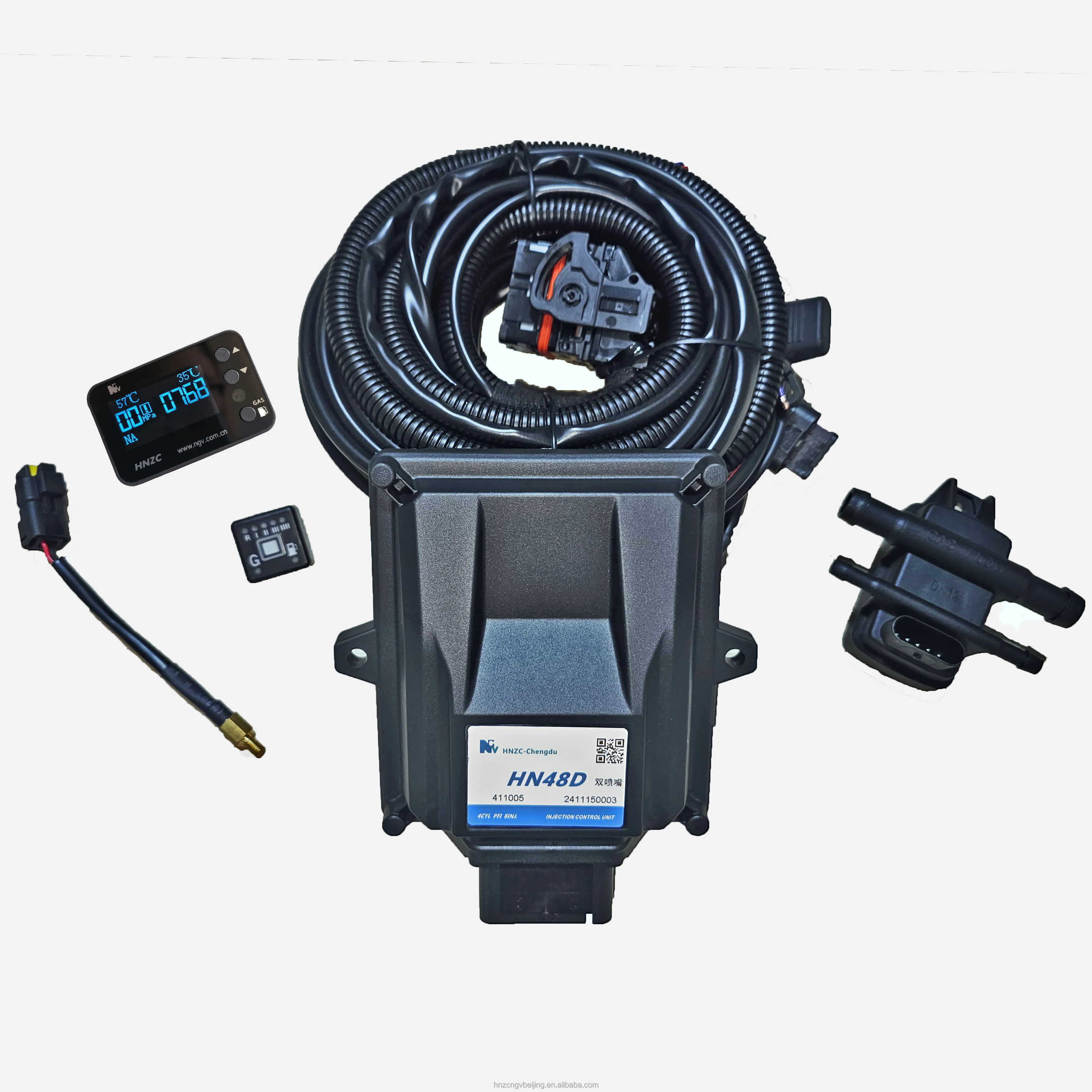 custom Dual Nozzle (DIS) Lpg/cng Vehicle Gas Equipment/Conversion Kit for Sequential Injection System Autogas Kit Dual Fuels