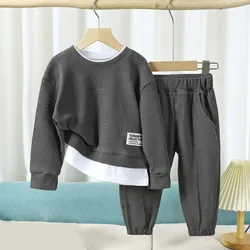 Better Clothing boys and girls spring autumn suit 2-9year old sports Sweatshirt coat + pants 2024fashion new children's Clothes