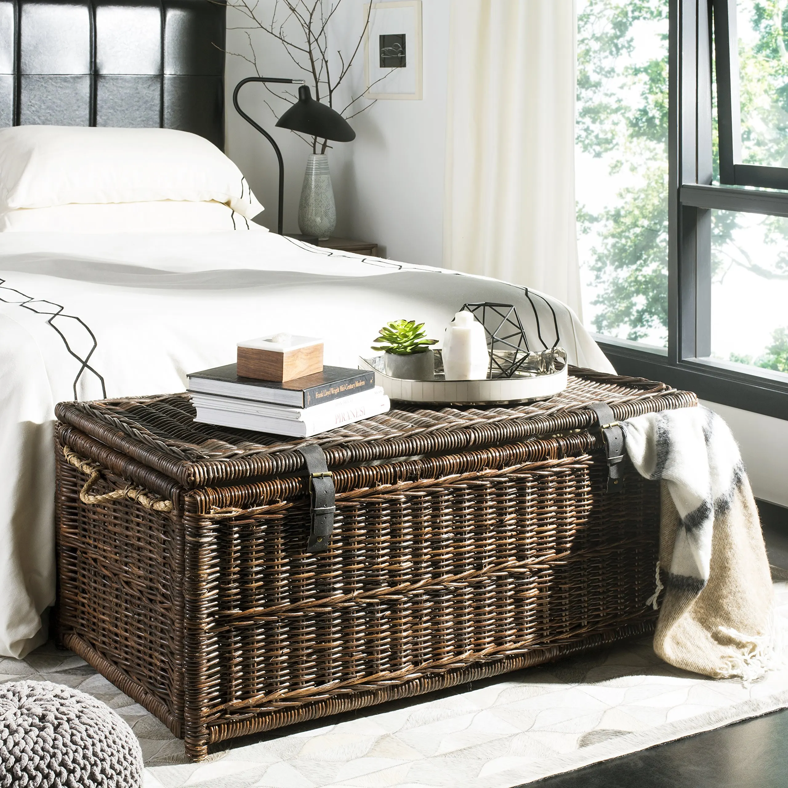 Caden Wicker Storage Trunk 46