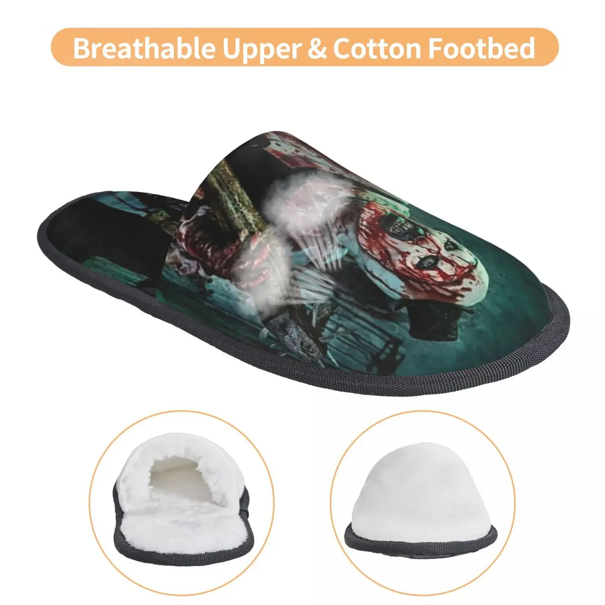 المرعبين هالوين فيلم الرعب جرجر لينة مع رغوة الذاكرة النعال النساء أحذية منزل الفندق