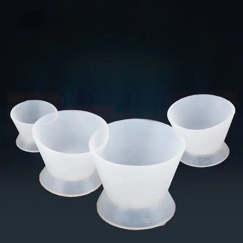 Dental Self-setting Cup Dental Materials Silicone Rubber Self-setting Cup Mixing Bowl Dental Cement Mixing Cup Rubber Bowl Tools