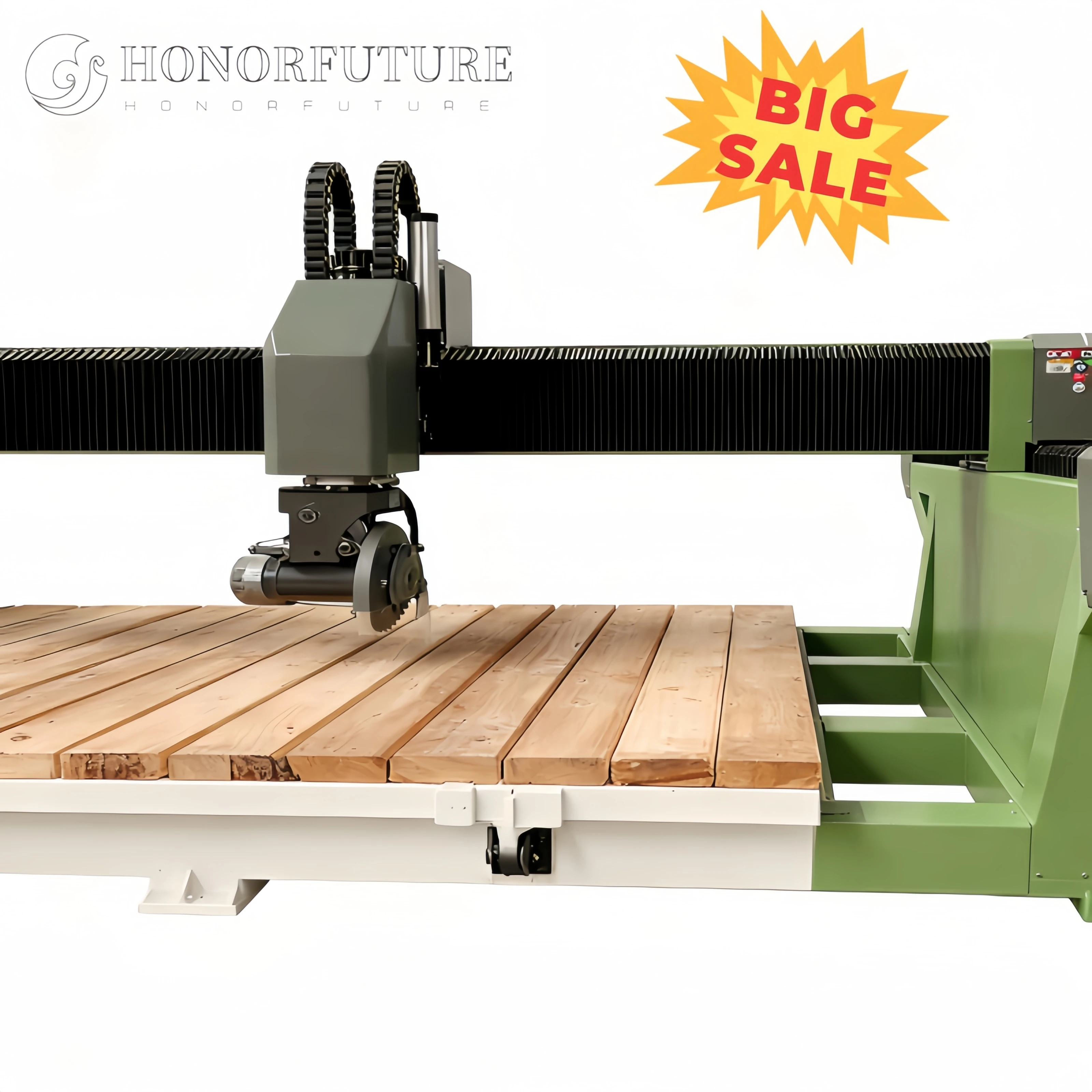 High Accurancy 5 Axis Quartz Granite Marble Stone CNC Milling Cutting Bridge Saw Machine 3200*2000mm Wholesale Price CNC Tools