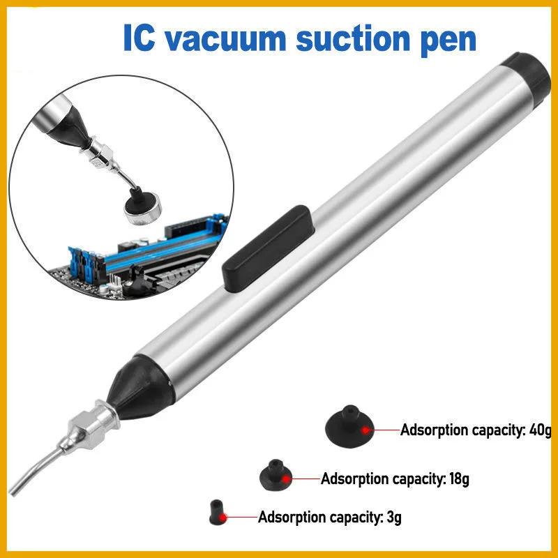 NEW 2026 Manually Pumping IC Tool Vacuum Suction Pen Solder Picker Hand Tool Set 3 Sizes Sucking Alternative Tweezers