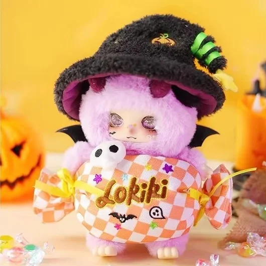 

Новое поступление, оригинальная серия Lokiki Trick Or Treat, слепая коробка на Хэллоуин, милая виниловая игрушка для лица, украшение, кулон, подарки на день рождения для девочек