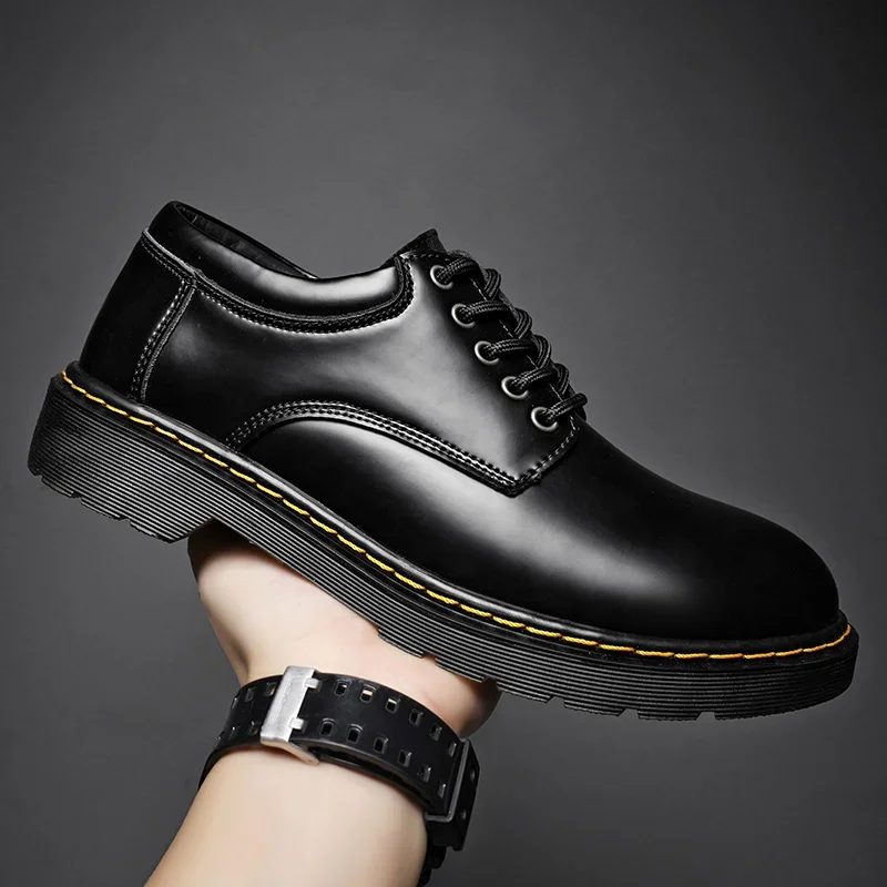 2024 Mens large toe work shoes wear-resistant breathable uppers exquisite stitching thickened wear-resistant soles original boot