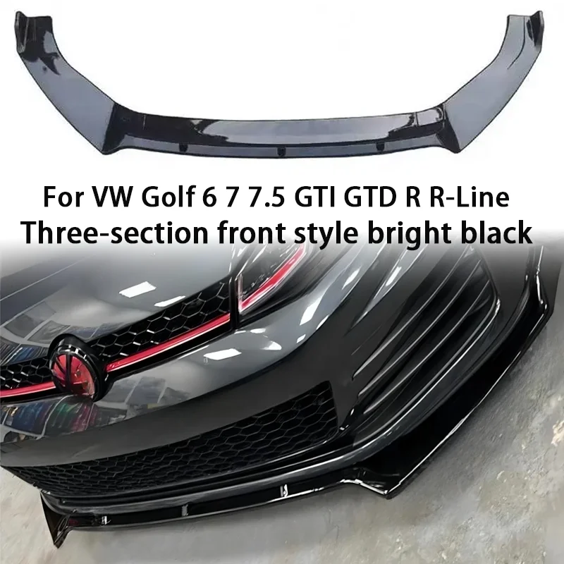 

Передний бампер для VW Golf 7/7,5 GTI/R-Line 2013-2020, спойлер из АБС-пластика, сплиттер для моделей GTI/GTD/R-Line