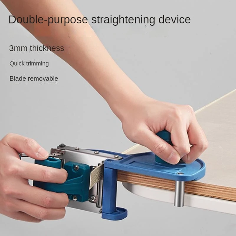 Edge Banding Trimmer Woodworking Curved/Straight Dual Quick Edge Banding Trimmer Carpentry PVC Edge Band Cutting Tool Durable