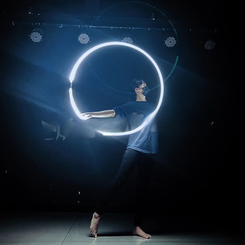 Illuminated Hula Hoop Stage Performance