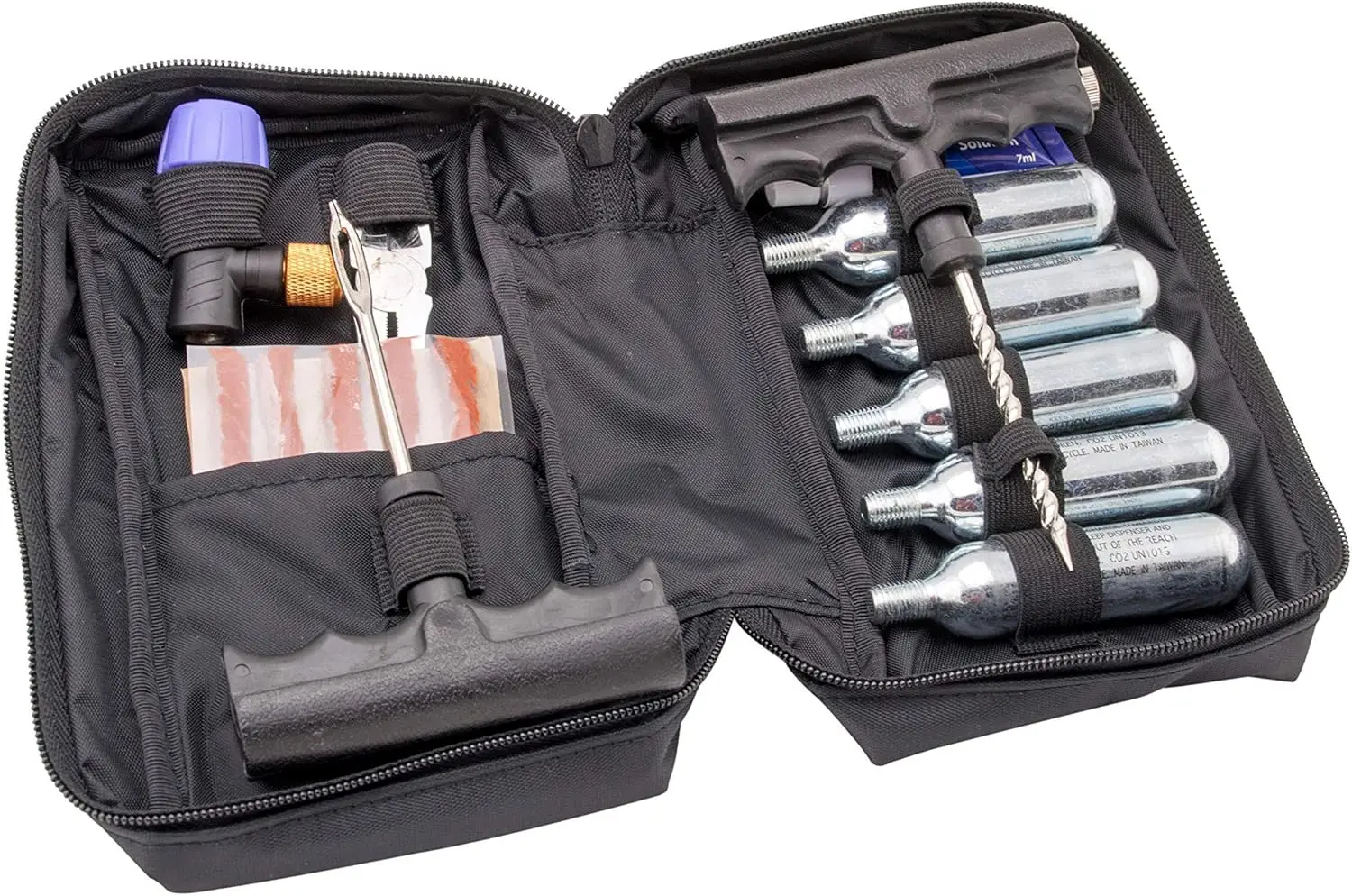 

Tubeless Tire Repair Kit for Motorcycle, ATV, UTV - Portable Flat Fix Tool