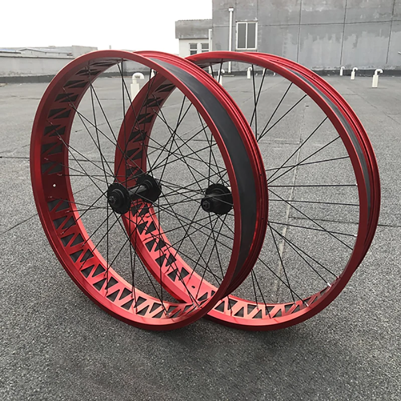 26*4.0 Snow Bike Nylon Tire Pad Width 80mm Red White Black High Pressure Resistance Stab Proof Inner Tube Mat