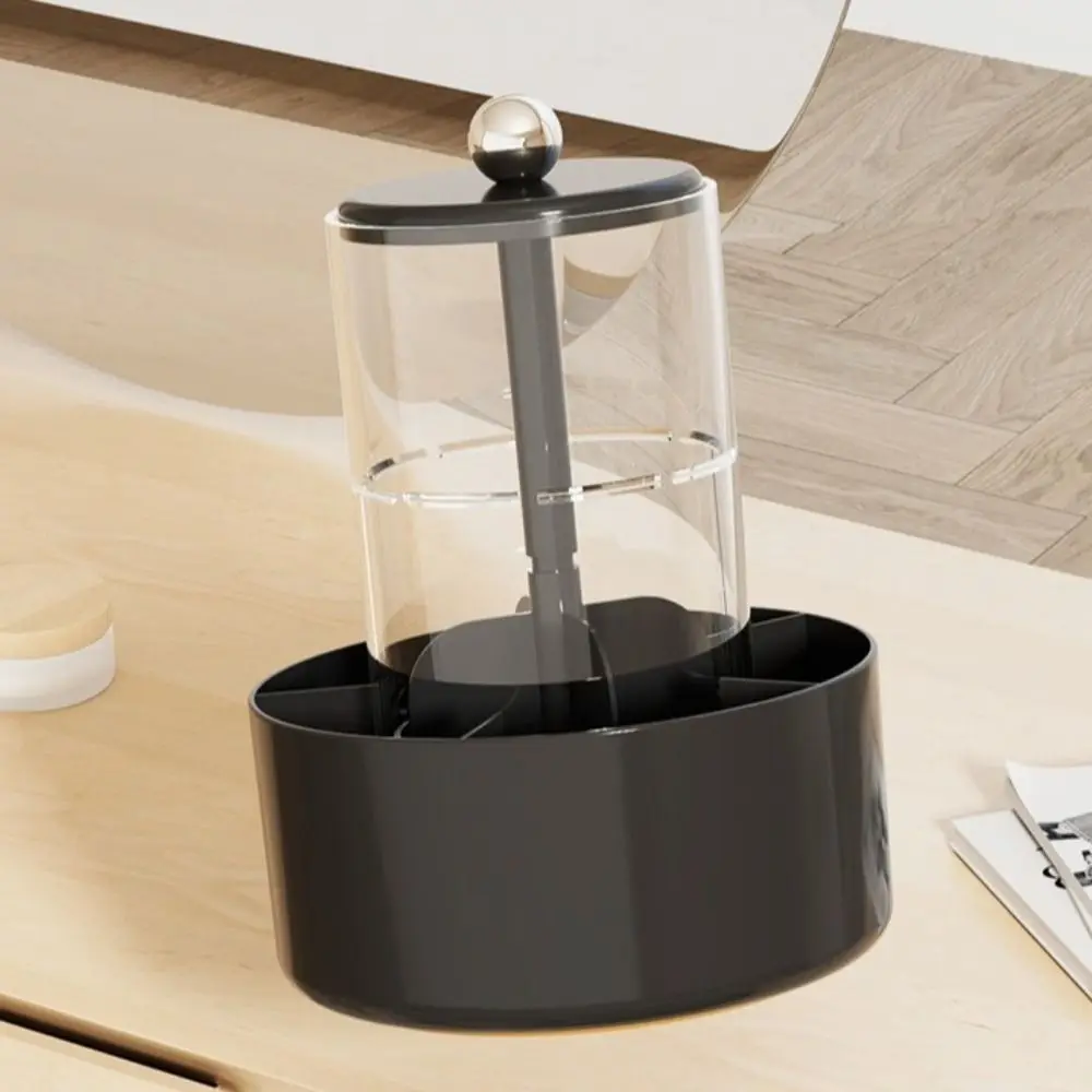 4 فتحات رفع فرشاة للمكياج حامل الصحافة نوع البلاستيك صندوق تخزين مستحضرات التجميل متعدد الشبكة سعة كبيرة فرشاة للمكياج أنبوب تخزين