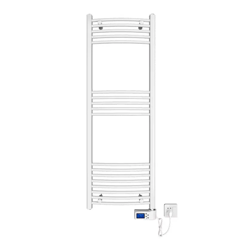 Glossy Heated Towel Rail Bathroom Wall-Mounted 4 Bars Easy Clean Corro-sion Resistant ISO9001 3-Year Warranty