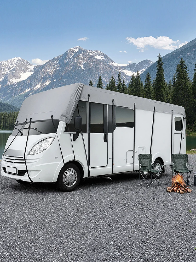 7 Maat Waterdichte Camperdakhoes 3000PA 210D Oxford Doek Dakbeschermhoes Camperzonwering Camperdakzonnescherm - afbeelding 2