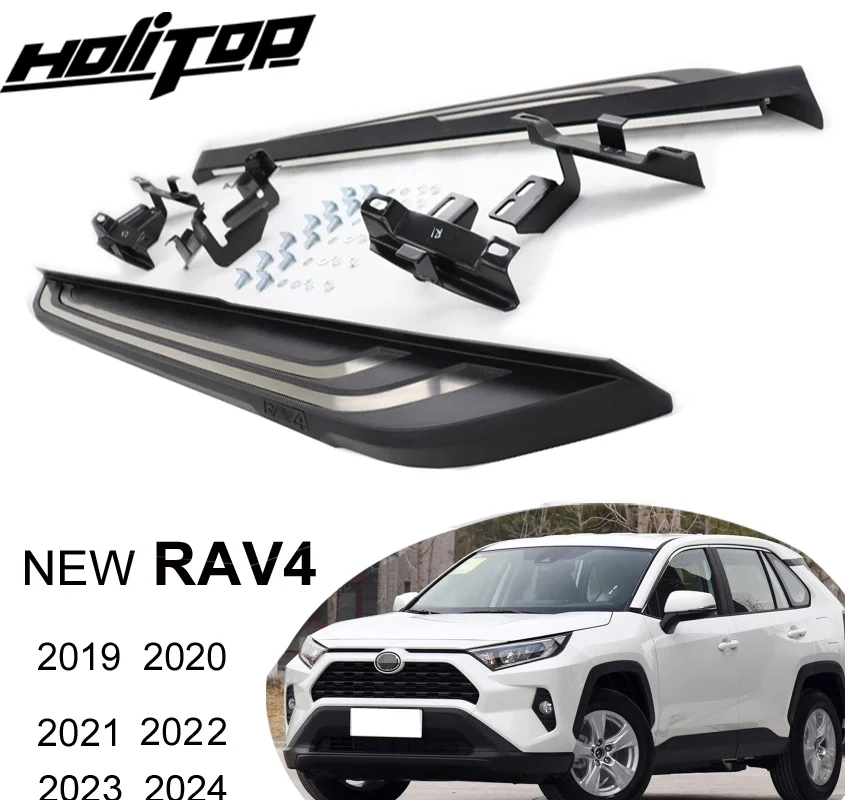 

Hottst side step nerf bar running board for Toyota new RAV4 2019-2024,thicken oxidized pedal,from ISO9001 factory,can load 300kg