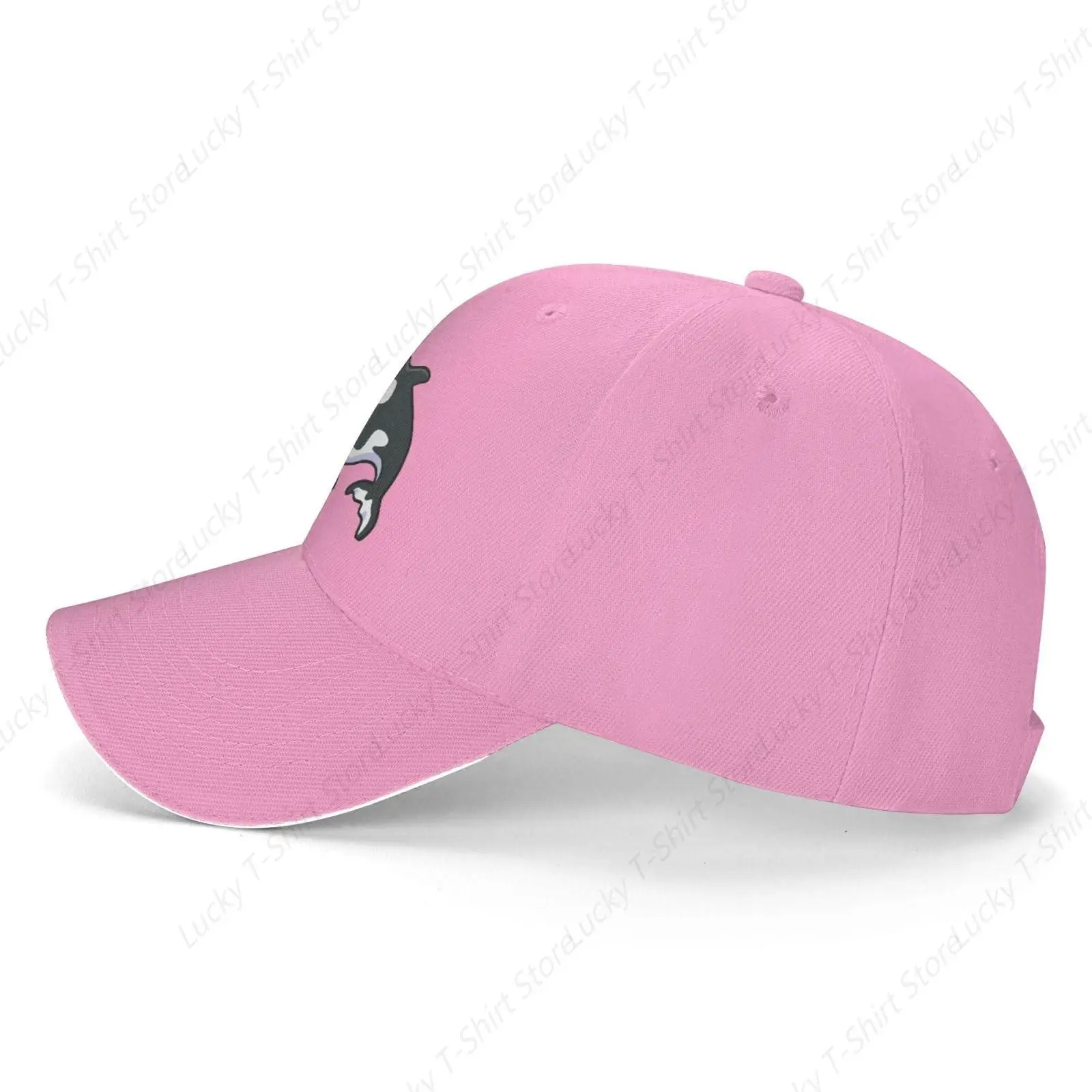 Cute Whale Baseball Cap Women Men Hats Adjustable Truckers Sun Hat Golf Caps Pink