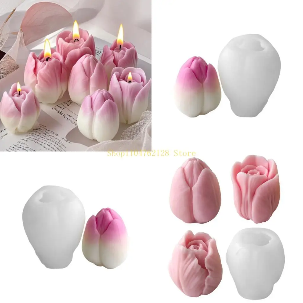 

Цветы свеча плесень эпоксидной смолы плесени тюльпаны Силиконовые плесени