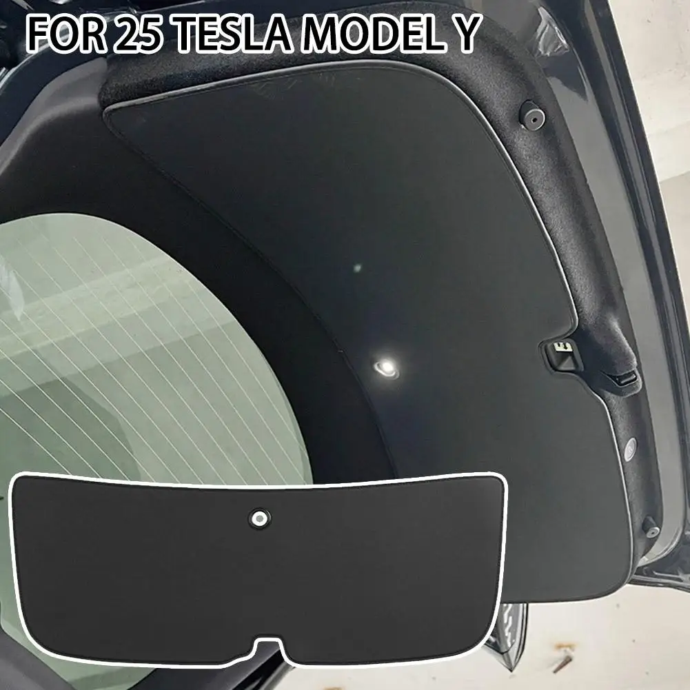 

For Tesla Model Y 2025 Juniper Trunk Tailgate Guard Pad Anti-dirty Leather Protective Pad Trunk Modification Accessory For P3i1