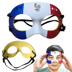 The French Flag Cosplay Football Player Mask K.M Protective Face Mask Sports Costume Accessories Men Roleplay Fantasia Suit Prop