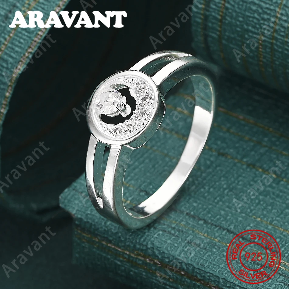 925 Sterling Silber Mondstein-Zirkonia-Ring – Ein einzigartiges und vielseitiges Schmuckstück für Damen, perfekt für jeden Anlass.