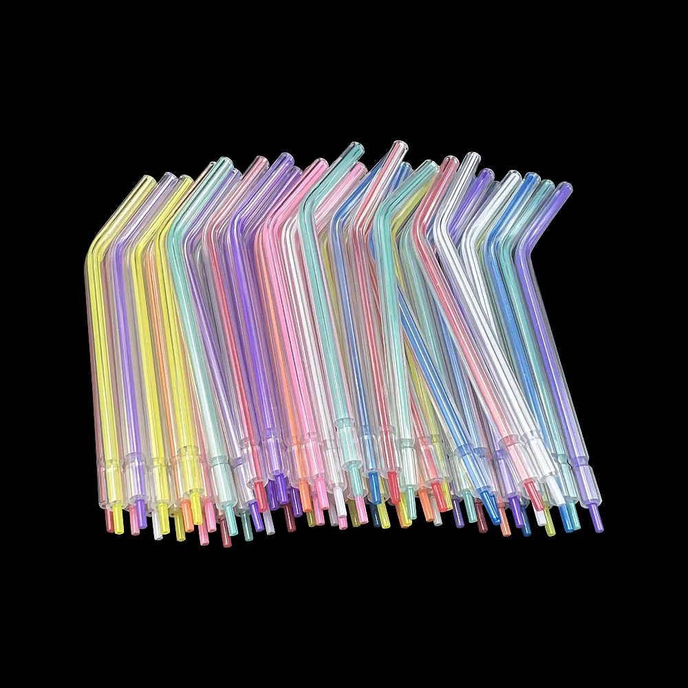 

Dental Transparent 3 Way Syringe Air Water Spray Mix Color Tips Triple Nozzles Tubes Tips Disposable 250pcs Teeth Whitening