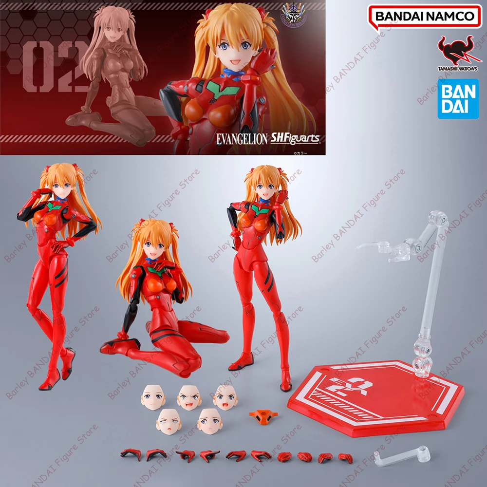 

В наличии BANDAI S.H.Figuarts Neon Genesis Evangelion Shikinami Asuka Langley аниме фигурки героев в штучной упаковке модель игрушки праздничные подарки