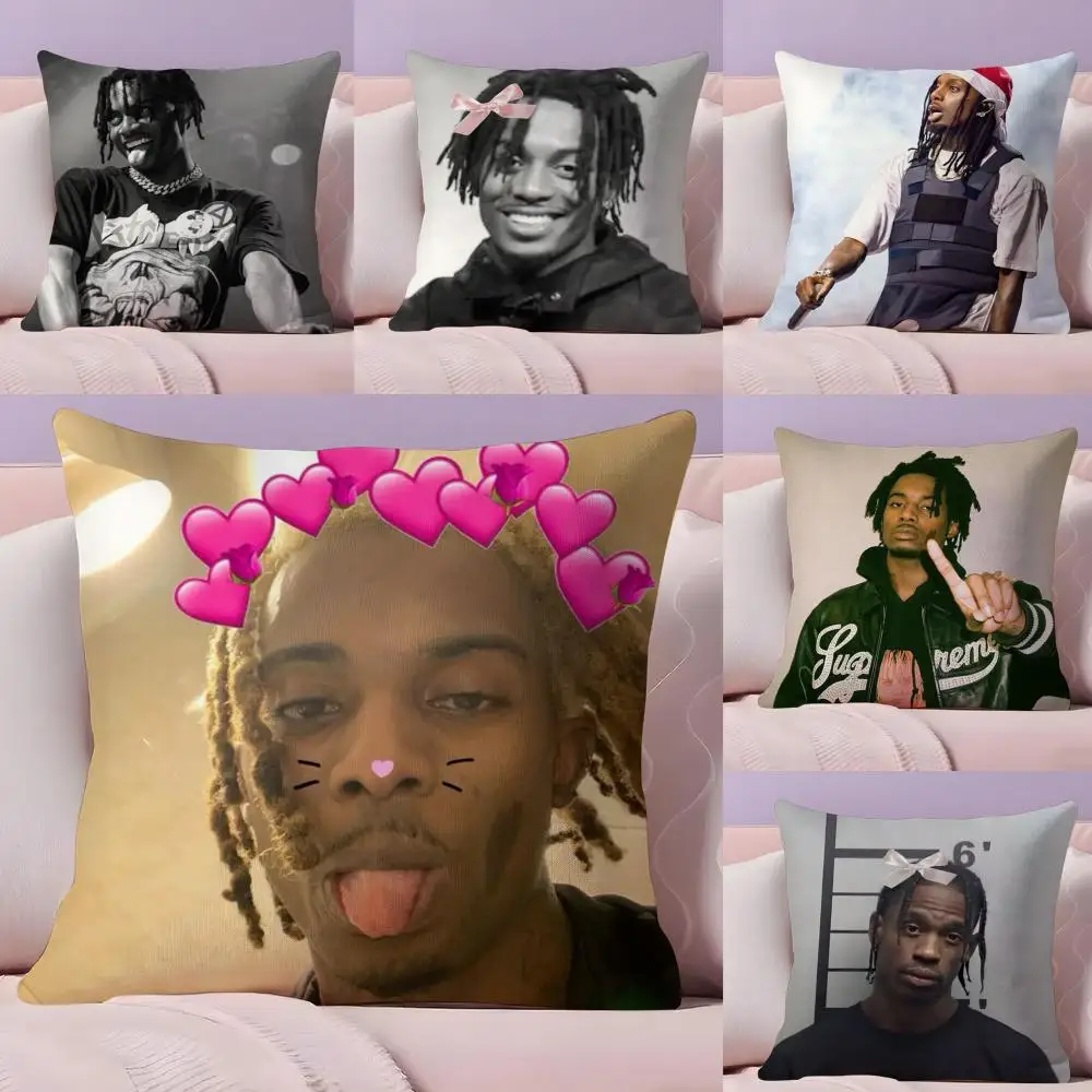PIKPAKA P-Playboi CartiS Cushion Cover Plush Fabric Soft Double-Sided Printed Sofa Warm Winter Home Gift Pillow Cover